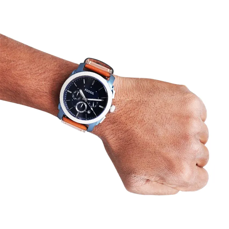 Fossil Machine Quartz Chronograph Blue Dial Men's Watch- FS5232